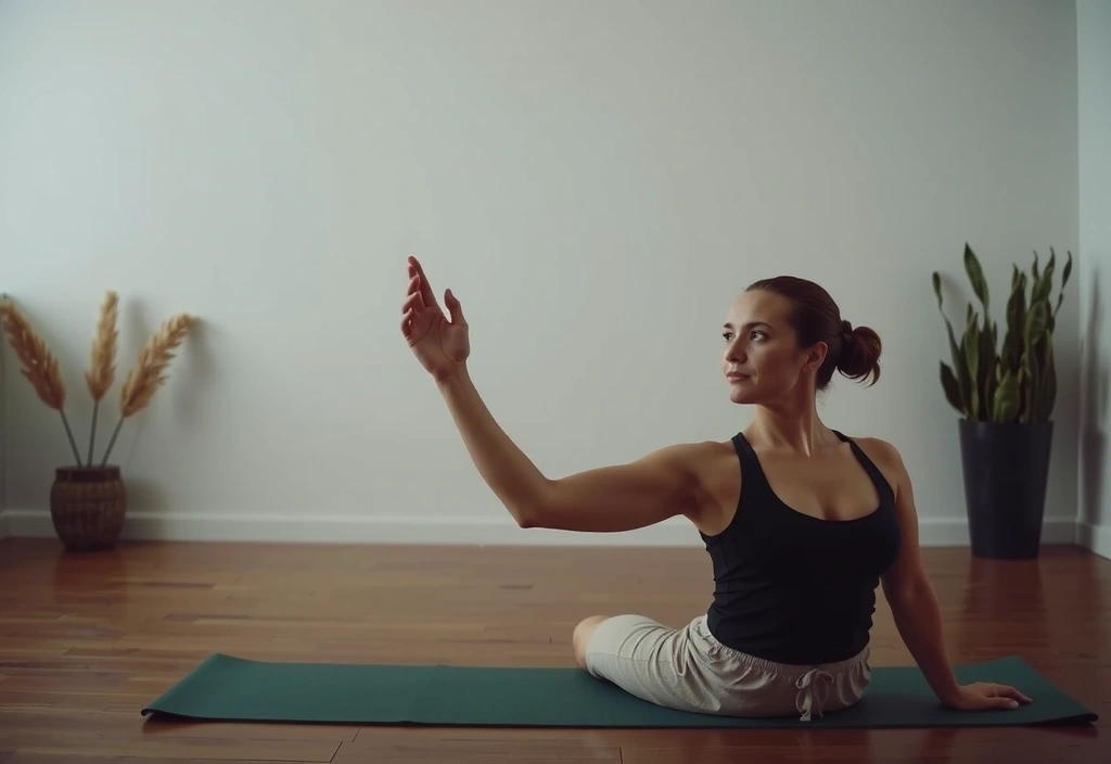 Yin Yoga practitioner holding a long pose